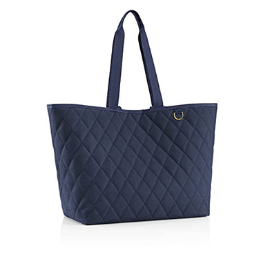 reisenthel classic shopper rhombus midnight gold – Geräumige Shopping Bag und edle Handtasche in einem – Aus wasserabweisendem Material im Sale